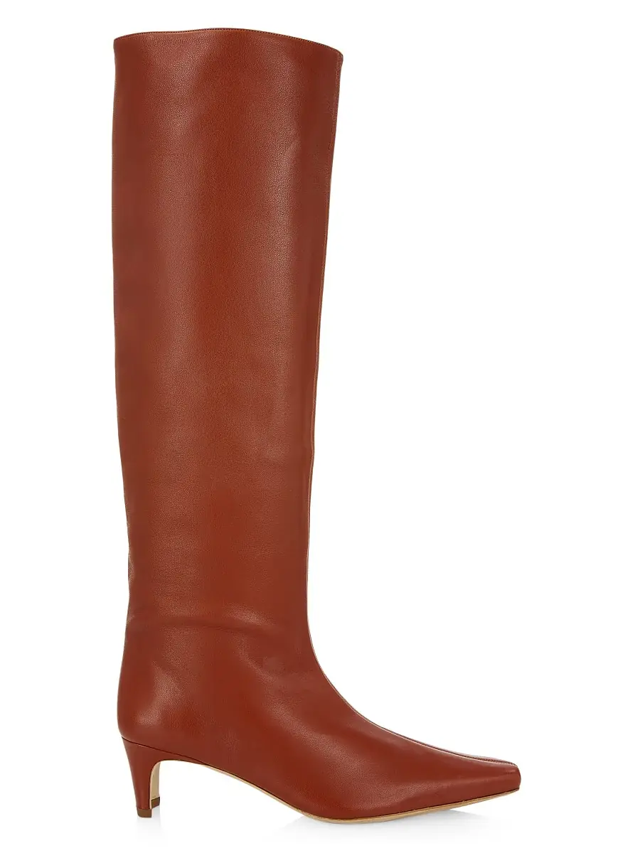 Staud Women's Wally Leather Knee-High Boots - Spice | Thumbnail 5 Staud Women's Wally Leather Knee-High Boots - Spice | Thumbnail 5