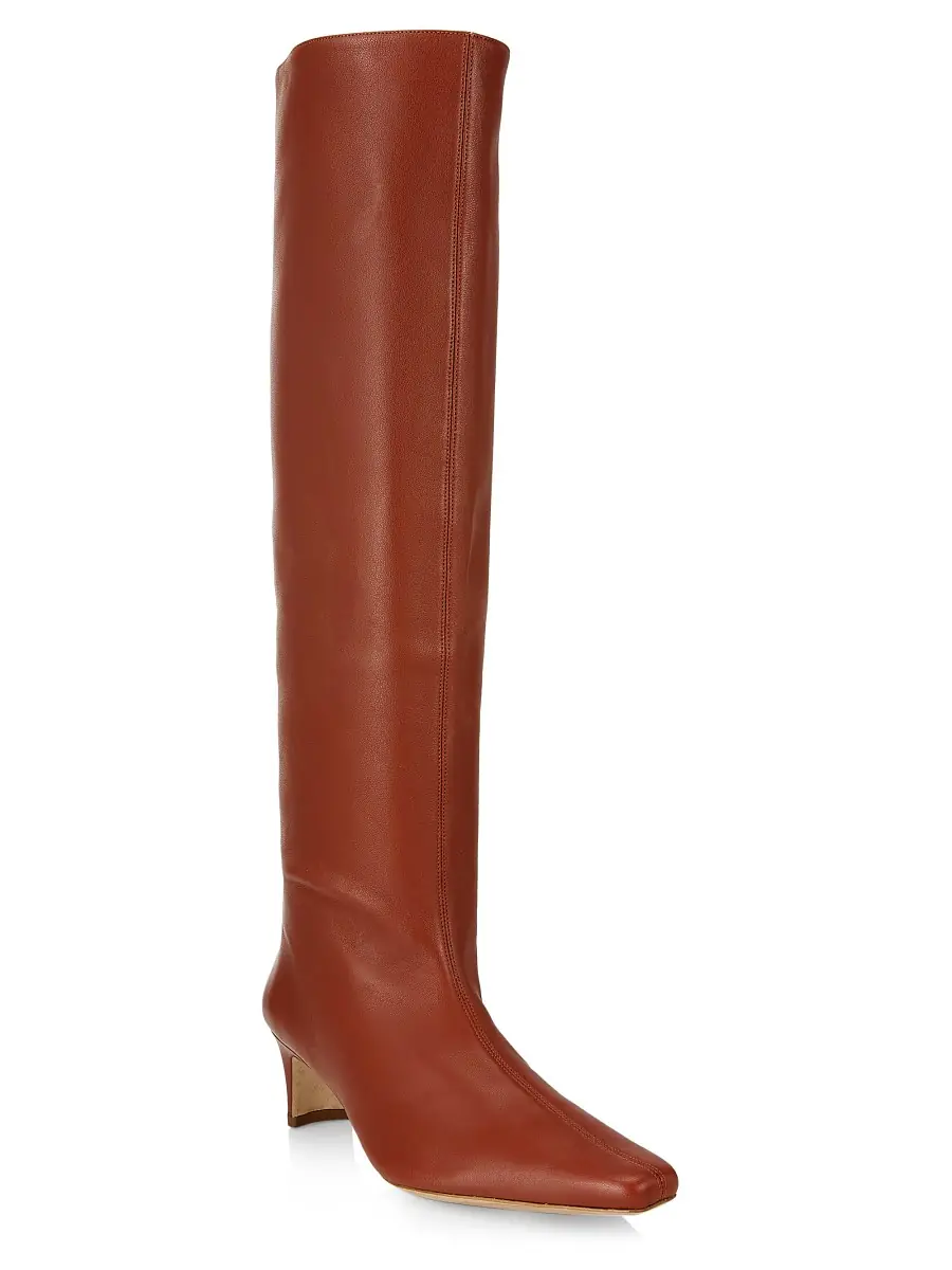 Women's Wally Leather Knee-High Boots - Spice Women's Wally Leather Knee-High Boots - Spice
