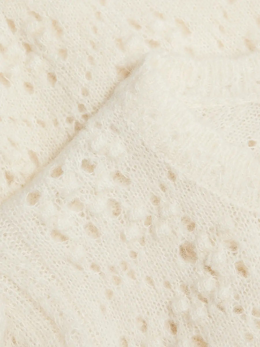 DÔEN Women's Mirabelle Alpaca-Blend Short-Sleeve Cardigan | Thumbnail 7
