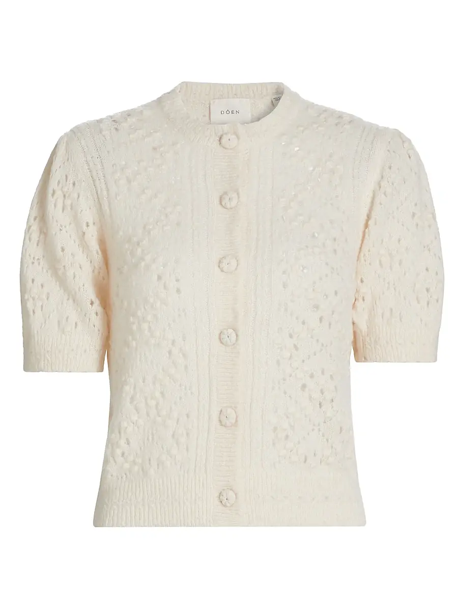 DÔEN Women's Mirabelle Alpaca-Blend Short-Sleeve Cardigan - | Image 1 DÔEN Women's Mirabelle Alpaca-Blend Short-Sleeve Cardigan - | Image 1