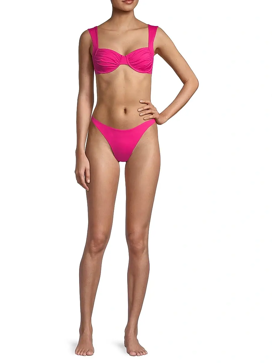 LSpace L*Space Women's Stella Ruched Bikini Top | Thumbnail 2 LSpace L*Space Women's Stella Ruched Bikini Top | Thumbnail 2