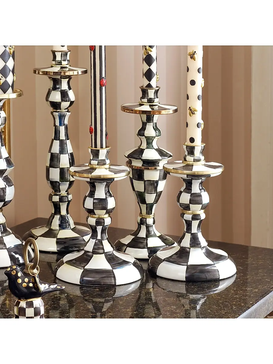 MacKenzie-Childs Courtly Check Candlestick | Thumbnail 3
