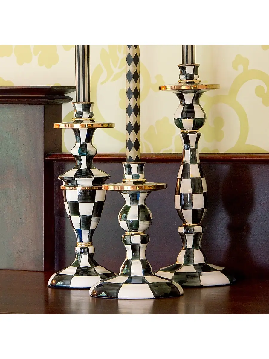 MacKenzie-Childs Courtly Check Candlestick | Thumbnail 4