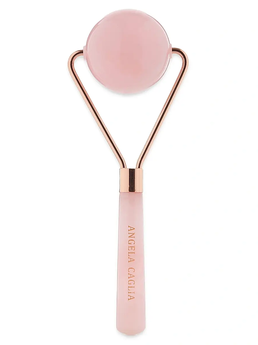 ANGELA CAGLIA Goddess Rose Quartz Roller | Image 1 ANGELA CAGLIA Goddess Rose Quartz Roller | Image 1