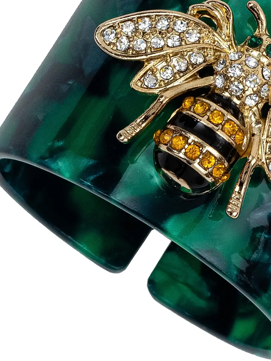 Joanna Buchanan Stripey Bee Resin Napkin Ring Set | Thumbnail 2