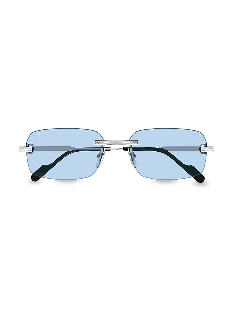 Cartier Men's Core Range 58MM Rectangular Sunglasses | Thumbnail 2 Cartier Men's Core Range 58MM Rectangular Sunglasses | Thumbnail 2