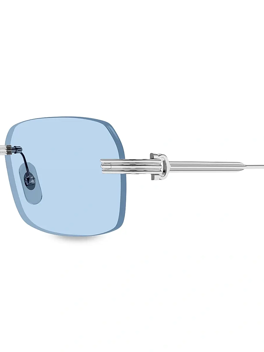 Cartier Men's Core Range 58MM Rectangular Sunglasses | Thumbnail 3 Cartier Men's Core Range 58MM Rectangular Sunglasses | Thumbnail 3