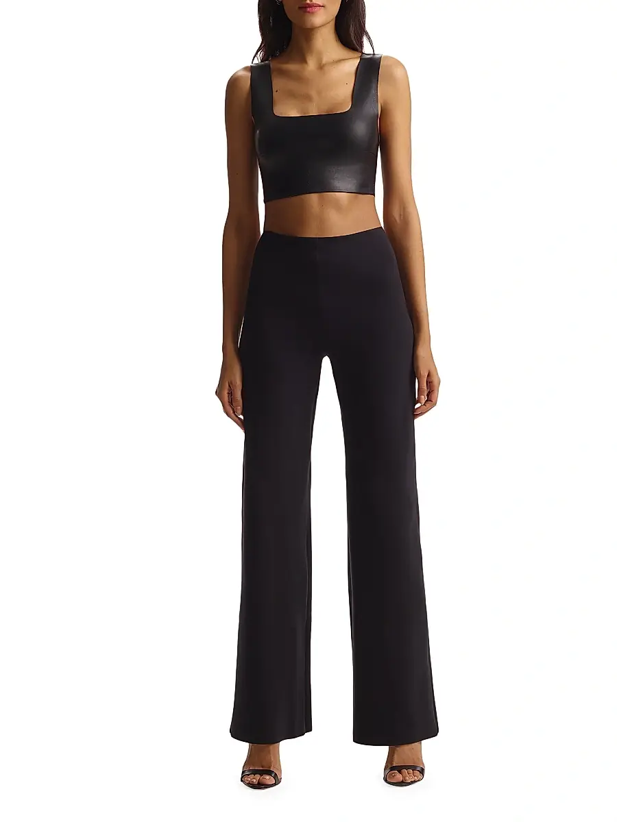 Commando Women's Neoprene Wide-Leg Pants | Thumbnail 3 Commando Women's Neoprene Wide-Leg Pants | Thumbnail 3