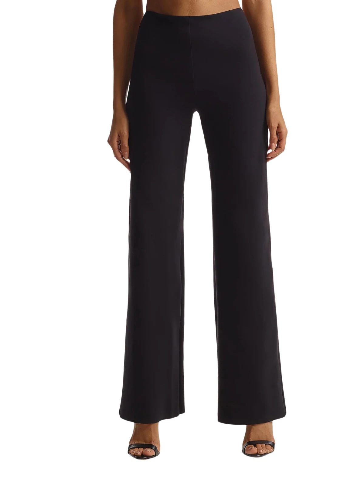 Women's Neoprene Wide-Leg Pants