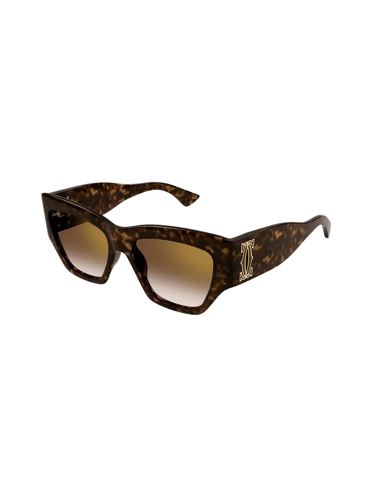 Cartier Women's Double C 55MM Cat-Eye Sunglasses