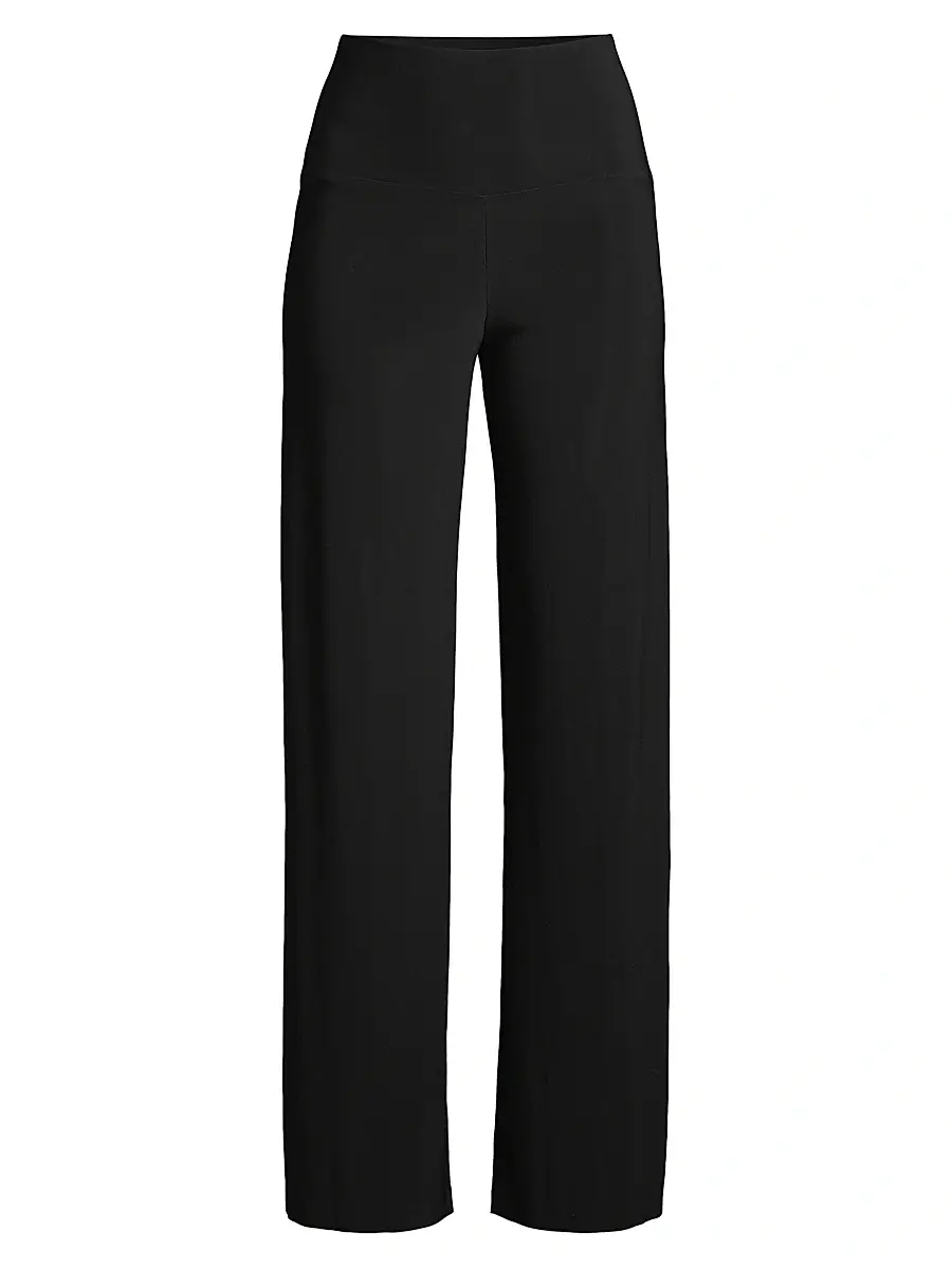 Women's High-Rise Straight-Leg Pants - Black Women's High-Rise Straight-Leg Pants - Black