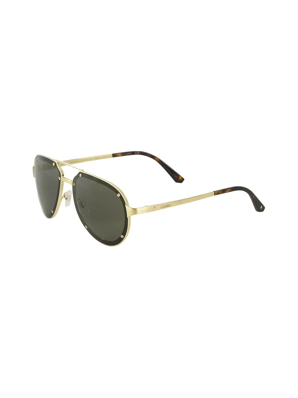 Cartier Men's 60MM Aviator Titanium Sunglasses