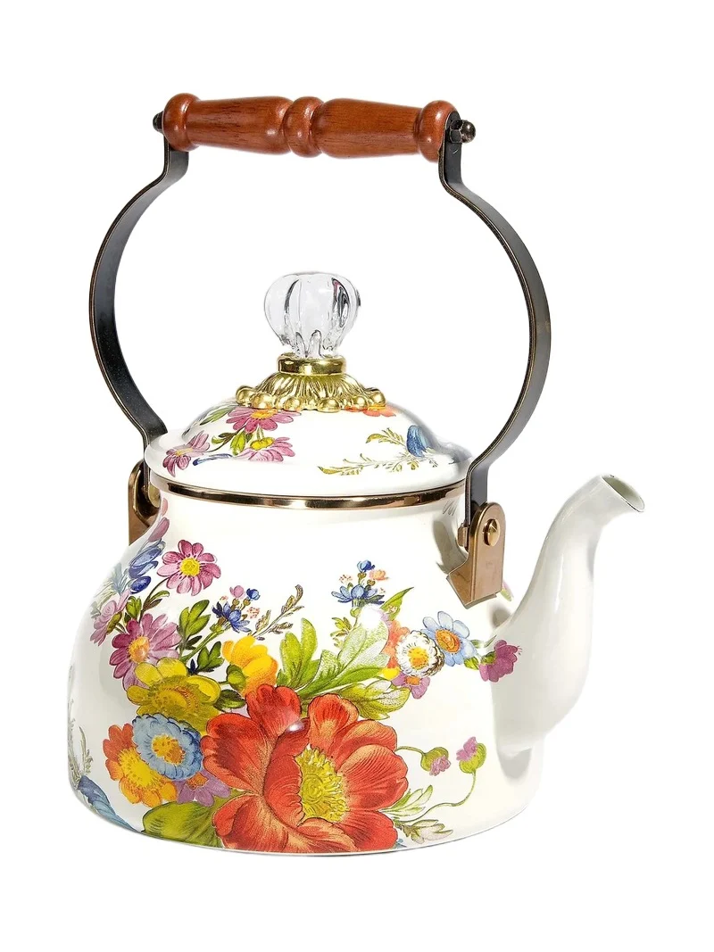 MacKenzie-Childs Flower Market Tea Kettle