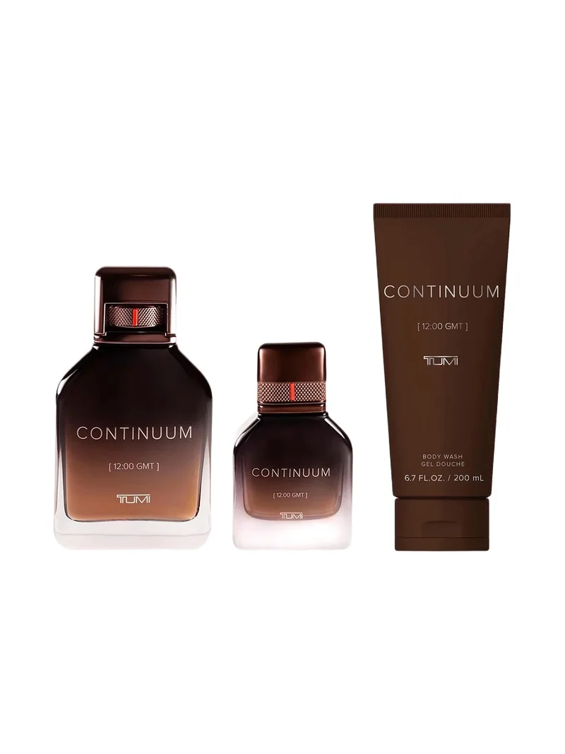 TUMI Men's CONTINUUM [12:00 GMT] 3-Piece Eau de Parfum & Shower Gel Gift Set