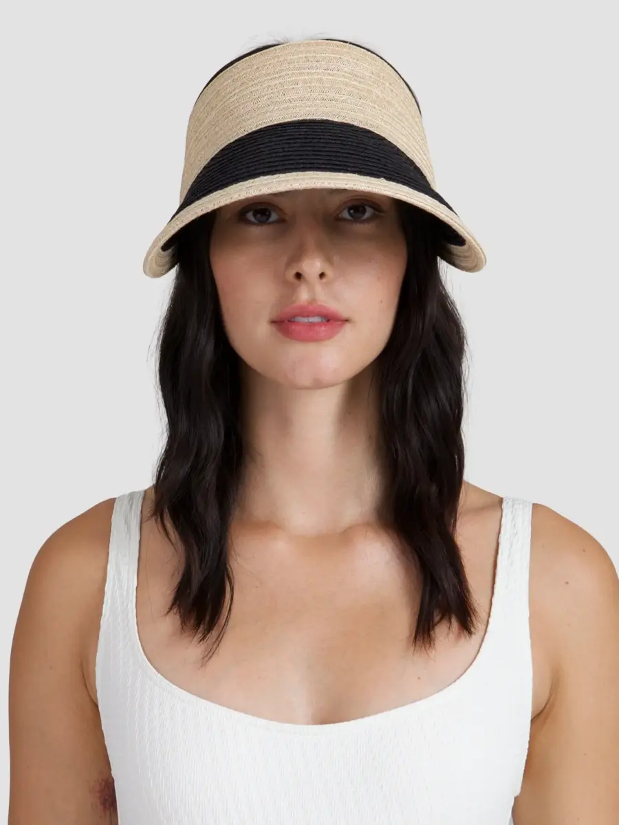Eugenia Kim Women's Ricky Ribbon-Accented Hemp Visor | Thumbnail 2