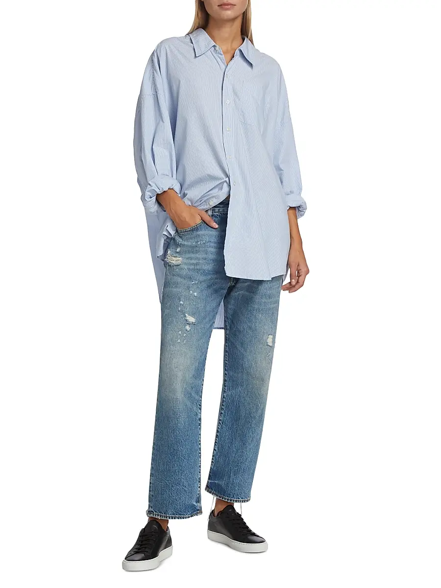 R13 Women's Distressed Boyfriend Jeans | Thumbnail 2 R13 Women's Distressed Boyfriend Jeans | Thumbnail 2