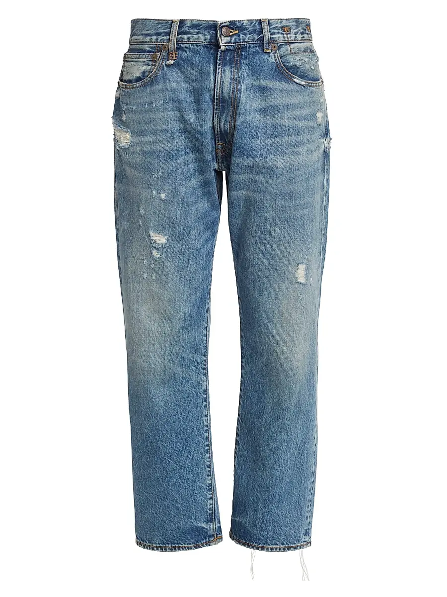 R13 Women's Distressed Boyfriend Jeans