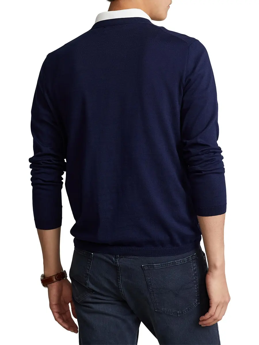 Polo Ralph Lauren Men's Cotton Crewneck Sweater | Thumbnail 3 Polo Ralph Lauren Men's Cotton Crewneck Sweater | Thumbnail 3