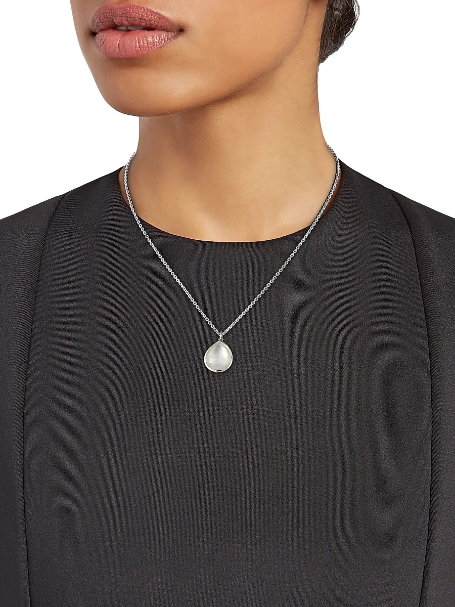 Ippolita Women's Wonderland Mother-Of-Pearl, Clear Quartz & Sterling Silver Mini Teadrop Doublet Pendant Necklace | Thumbnail 2 Ippolita Women's Wonderland Mother-Of-Pearl, Clear Quartz & Sterling Silver Mini Teadrop Doublet Pendant Necklace | Thumbnail 2