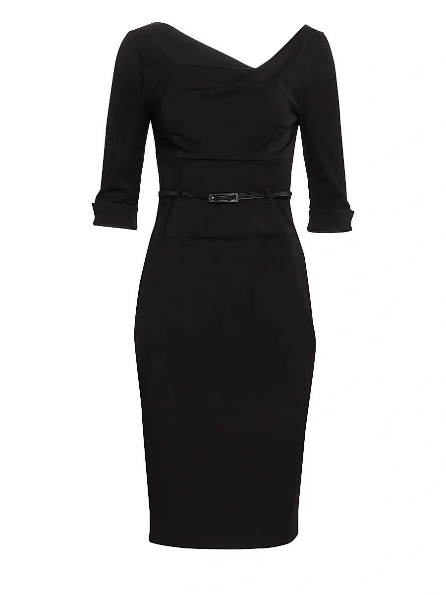 BLACK HALO Women's Jackie O Three-Quarter Sleeve Dress | Thumbnail 5