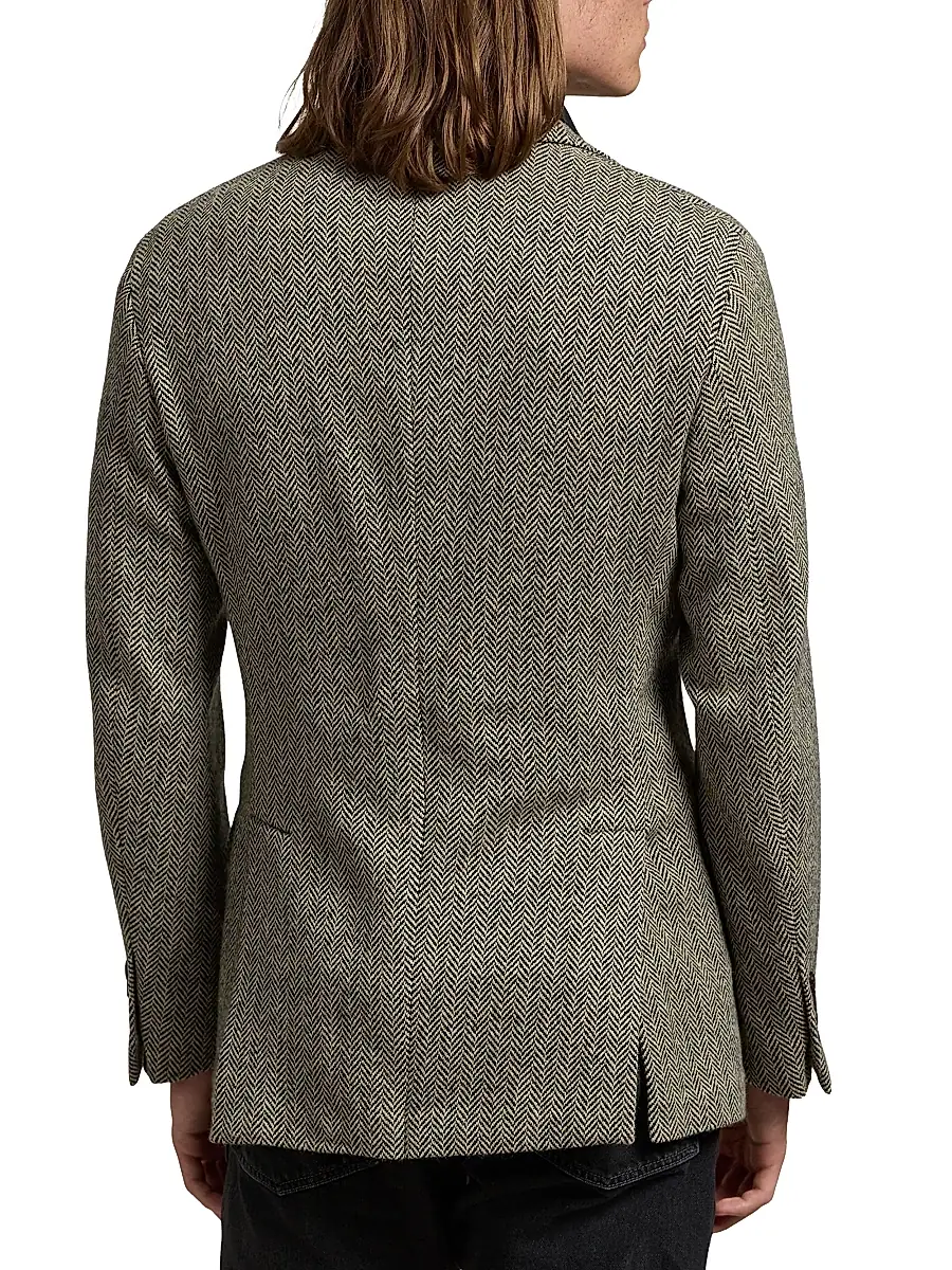 Polo Ralph Lauren Men's Herringbone Wool-Blend Jacket | Thumbnail 4