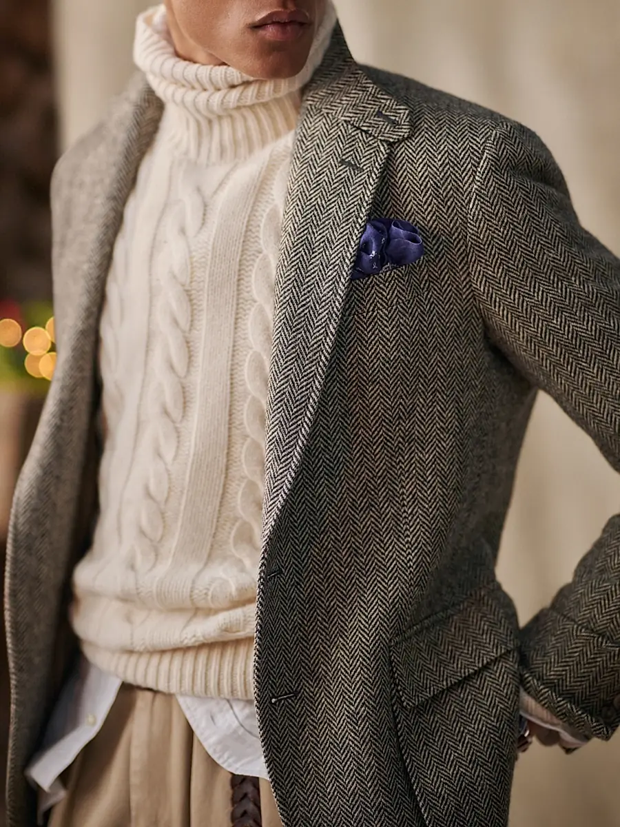 Polo Ralph Lauren Men's Herringbone Wool-Blend Jacket | Thumbnail 5