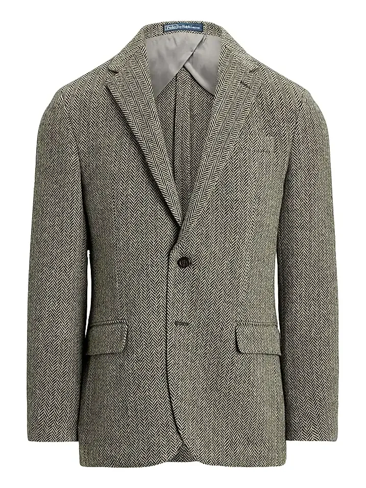 Polo Ralph Lauren Men's Herringbone Wool-Blend Jacket