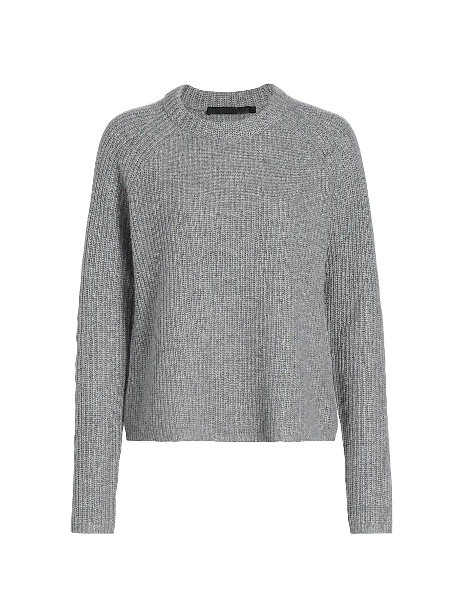 Jenni Kayne Women's Cashmere Fisherman Sweater - Heather Grey | Image 1 Jenni Kayne Women's Cashmere Fisherman Sweater - Heather Grey | Image 1