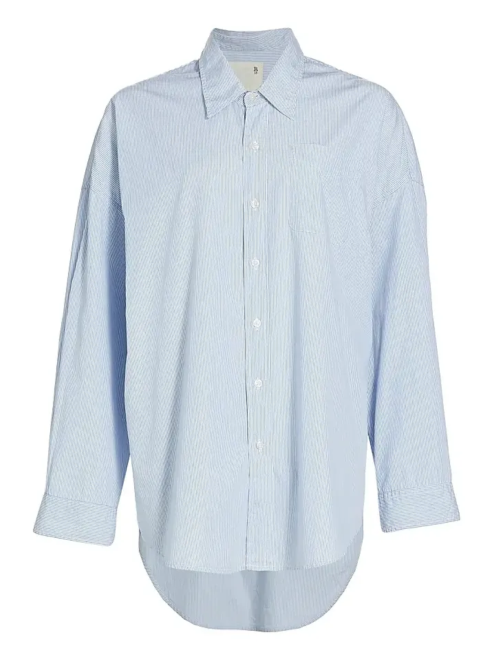 R13 Women's Drop Neck Oxford Shirt
