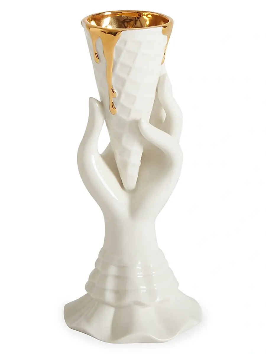 Jonathan Adler Gilden I-Scream Vase - White | Image 1 Jonathan Adler Gilden I-Scream Vase - White | Image 1