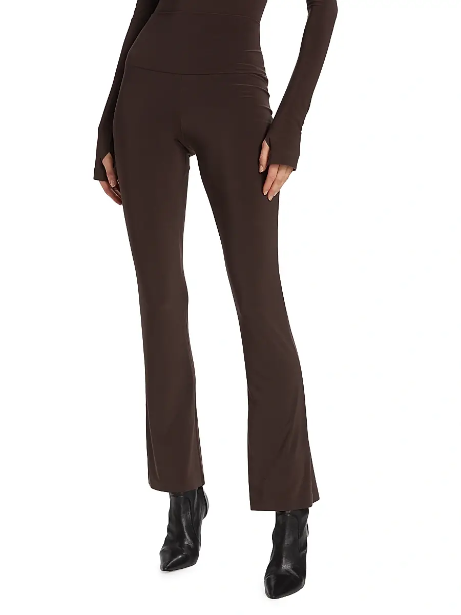 Norma Kamali Women's High-Waisted Boot-Cut Pants | Thumbnail 3 Norma Kamali Women's High-Waisted Boot-Cut Pants | Thumbnail 3