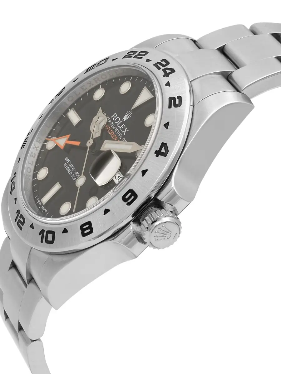 Rolex Pre-Owned Explorer II Steel Orange Hand Black Dial Automatic Men's Watch - Silver | Thumbnail 2 Rolex Pre-Owned Explorer II Steel Orange Hand Black Dial Automatic Men's Watch - Silver | Thumbnail 2