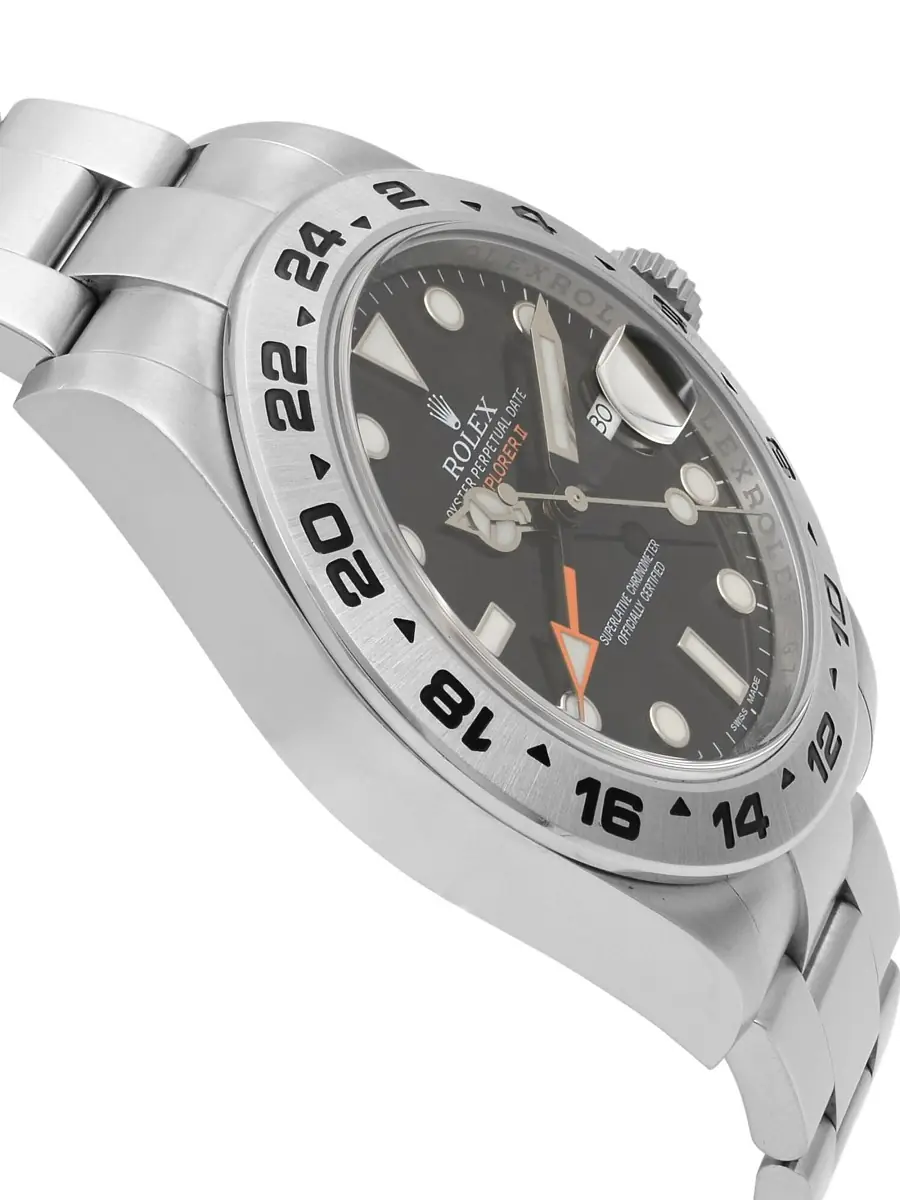 Rolex Pre-Owned Explorer II Steel Orange Hand Black Dial Automatic Men's Watch - Silver | Thumbnail 3 Rolex Pre-Owned Explorer II Steel Orange Hand Black Dial Automatic Men's Watch - Silver | Thumbnail 3