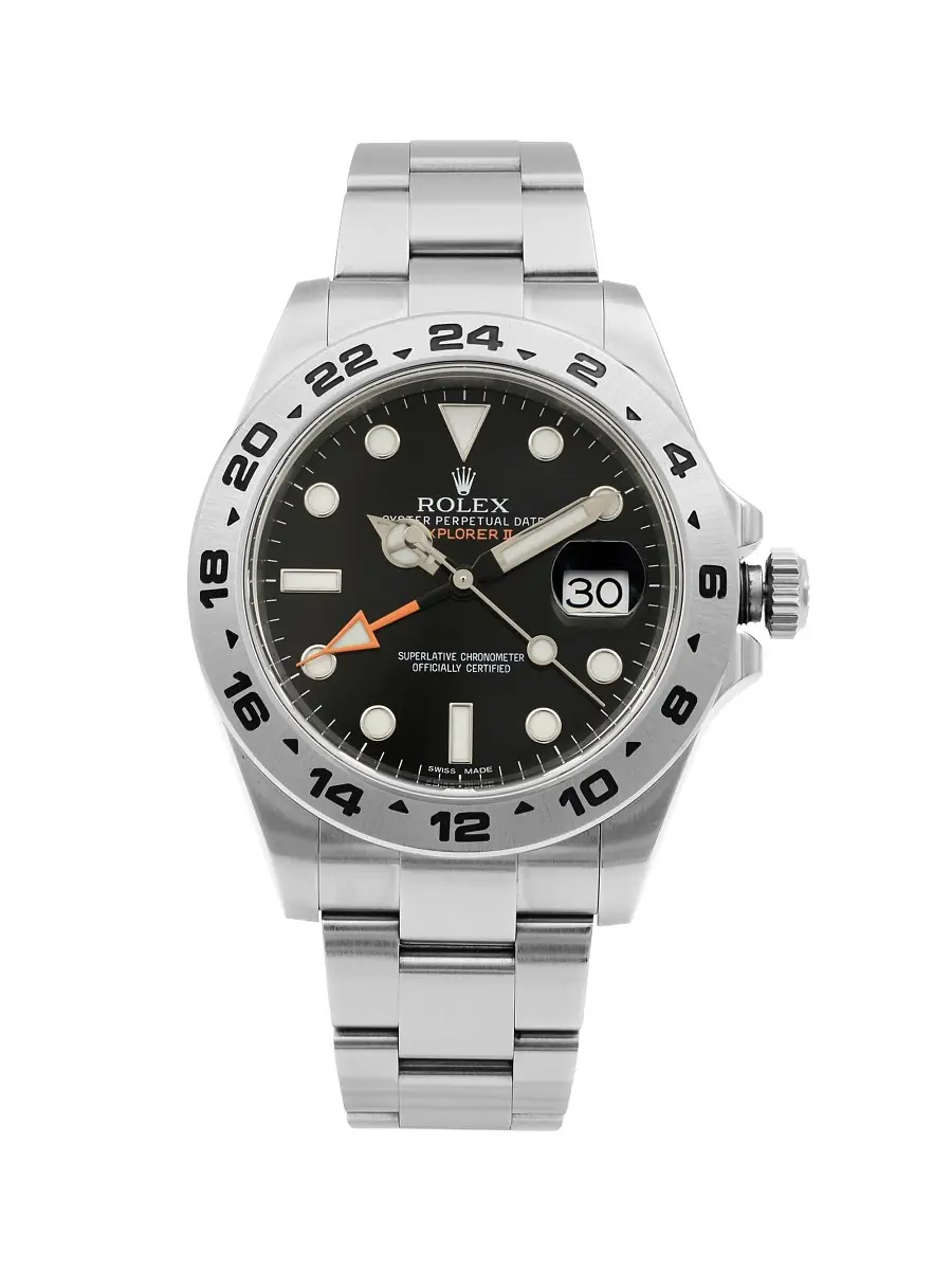 Rolex Pre-Owned Explorer II Steel Orange Hand Black Dial Automatic Men's Watch - Silver | Thumbnail 7 Rolex Pre-Owned Explorer II Steel Orange Hand Black Dial Automatic Men's Watch - Silver | Thumbnail 7
