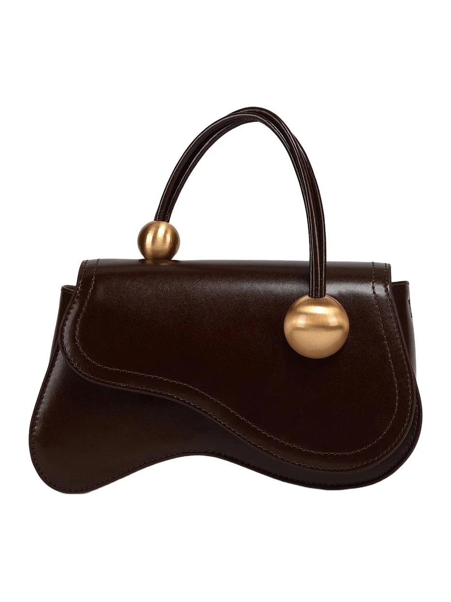 Cult Gaia Women's Kazia Leather Top Handle Bag