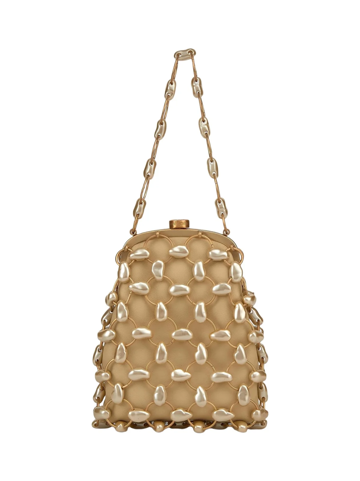Cult Gaia Women's Brielle Imitation Pearl-Embellished Leather Wristlet