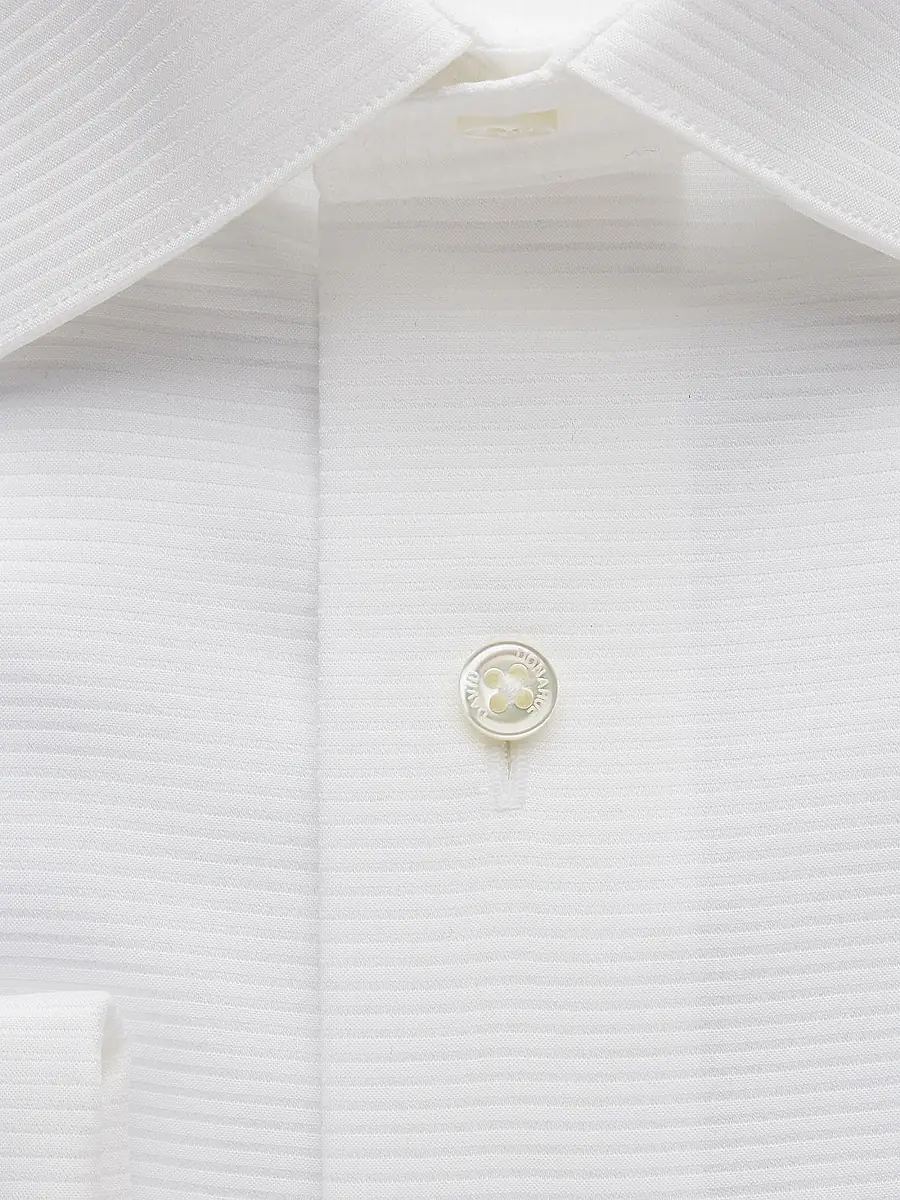 David Donahue Men's Trim-Fit Horizontal Rib Formal Shirt | Thumbnail 3 David Donahue Men's Trim-Fit Horizontal Rib Formal Shirt | Thumbnail 3