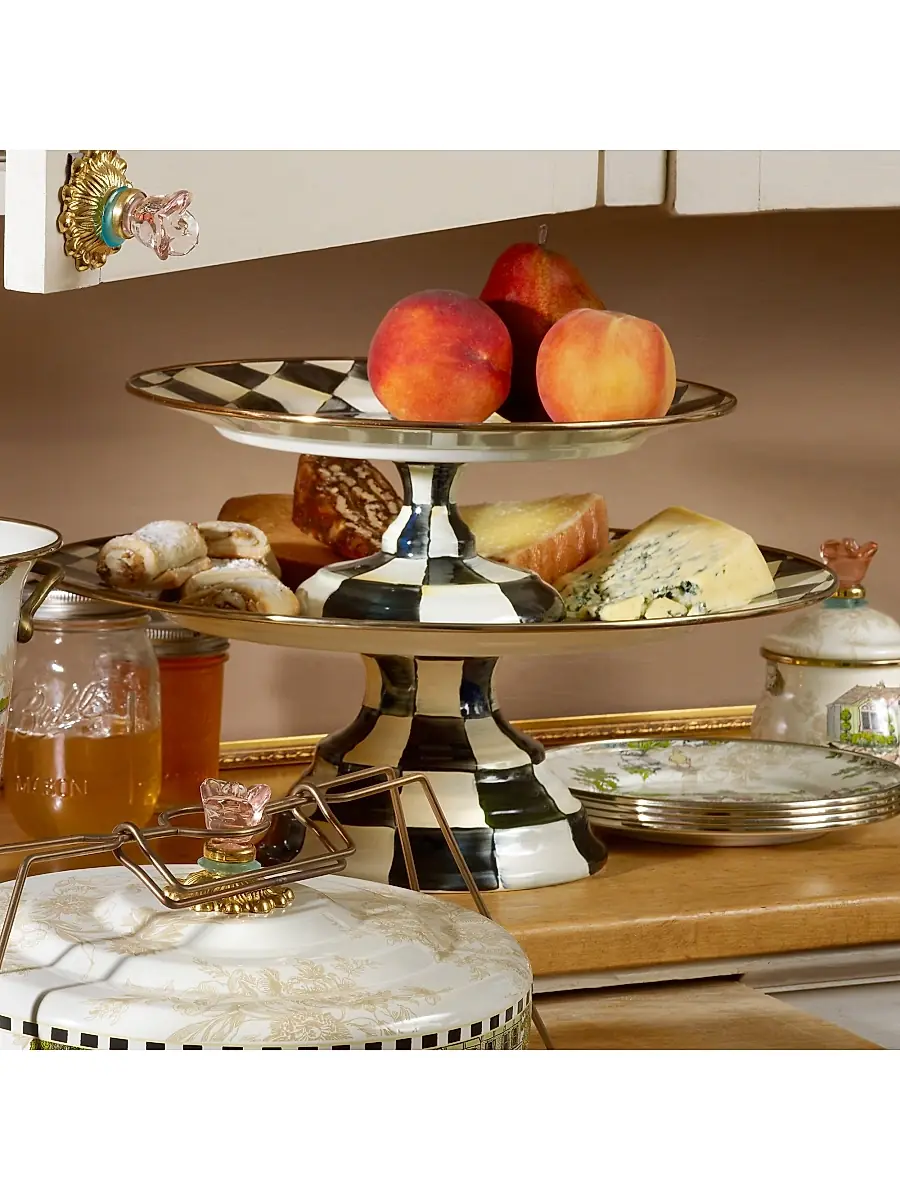 MacKenzie-Childs Courtly Check Pedestal Platter | Thumbnail 5 MacKenzie-Childs Courtly Check Pedestal Platter | Thumbnail 5