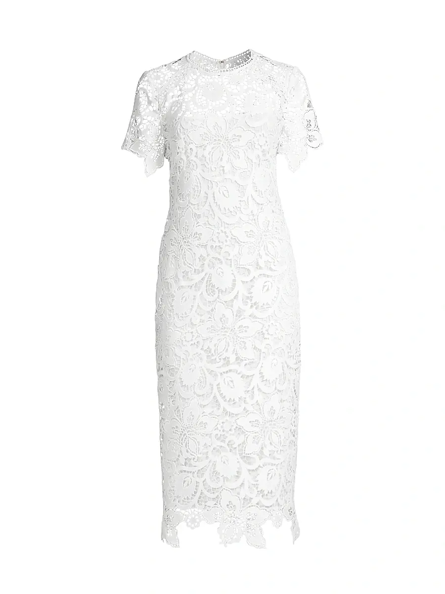 Shoshanna Women's Kiriya Lace Sheath Dress - White | Image 1 Shoshanna Women's Kiriya Lace Sheath Dress - White | Image 1
