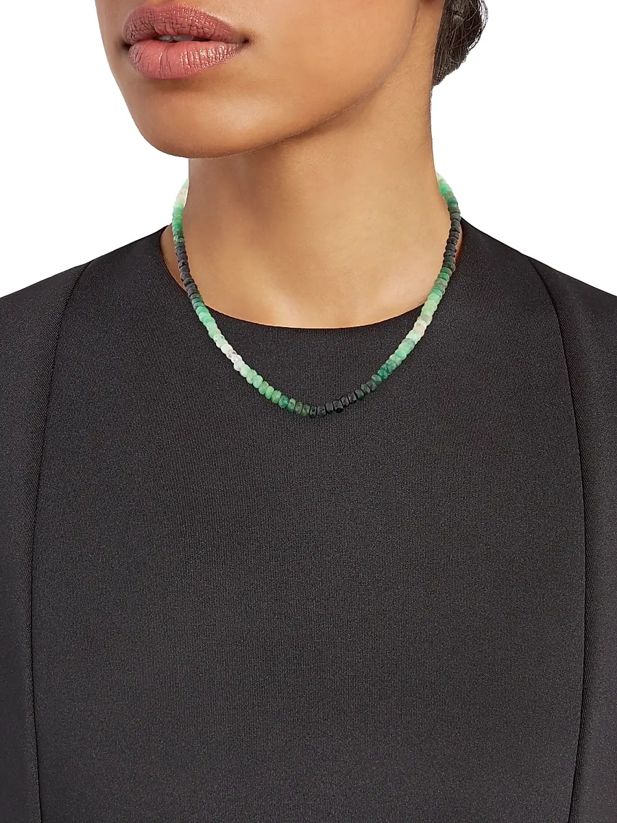 Jia Jia Women's Arizona Emerald Beaded Necklace - Emerald | Thumbnail 2 Jia Jia Women's Arizona Emerald Beaded Necklace - Emerald | Thumbnail 2