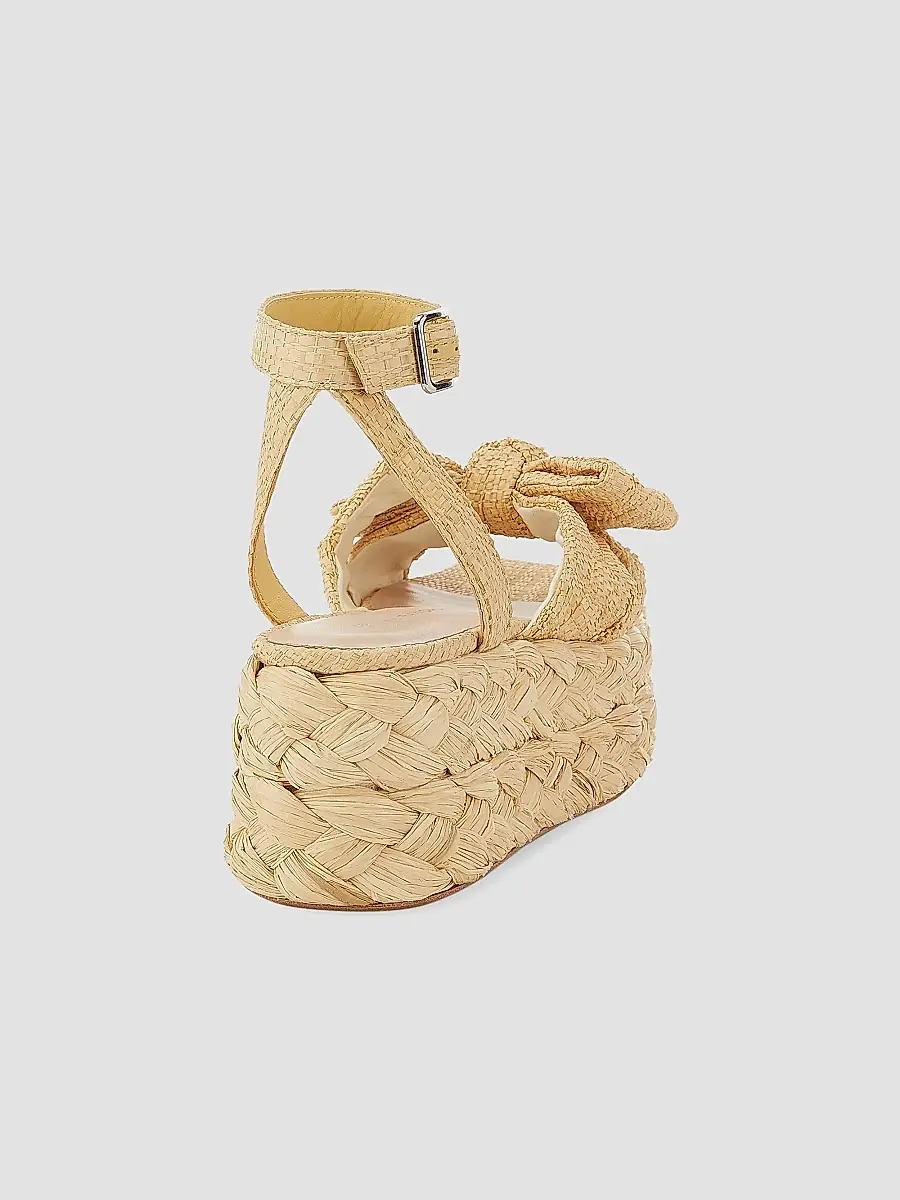 Loeffler Randall Women's Gaby Raffia Bow Espadrilles | Thumbnail 3 Loeffler Randall Women's Gaby Raffia Bow Espadrilles | Thumbnail 3