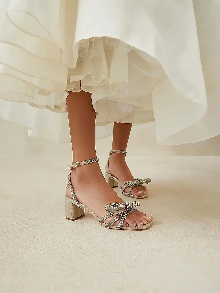 Loeffler Randall Women's Mikel Crystal-Embellished Suede Sandals | Thumbnail 6 Loeffler Randall Women's Mikel Crystal-Embellished Suede Sandals | Thumbnail 6
