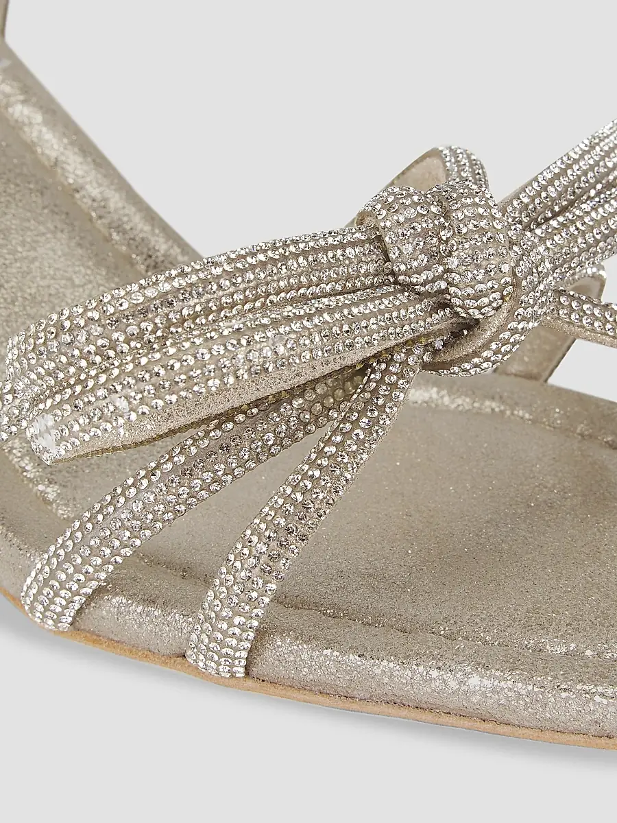 Loeffler Randall Women's Mikel Crystal-Embellished Suede Sandals | Thumbnail 7 Loeffler Randall Women's Mikel Crystal-Embellished Suede Sandals | Thumbnail 7