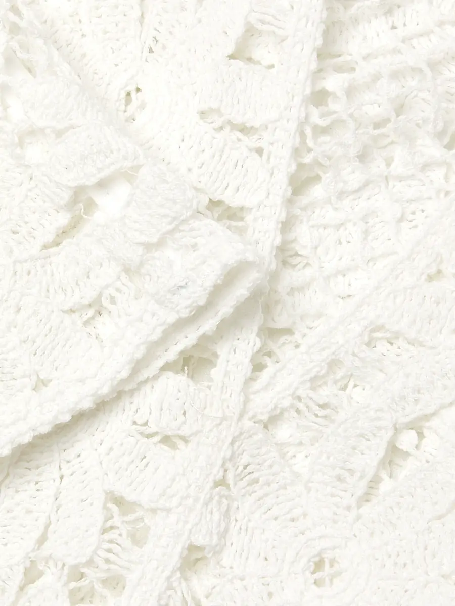 Milly Women's Floral Crochet Cover-Up Minidress | Thumbnail 6