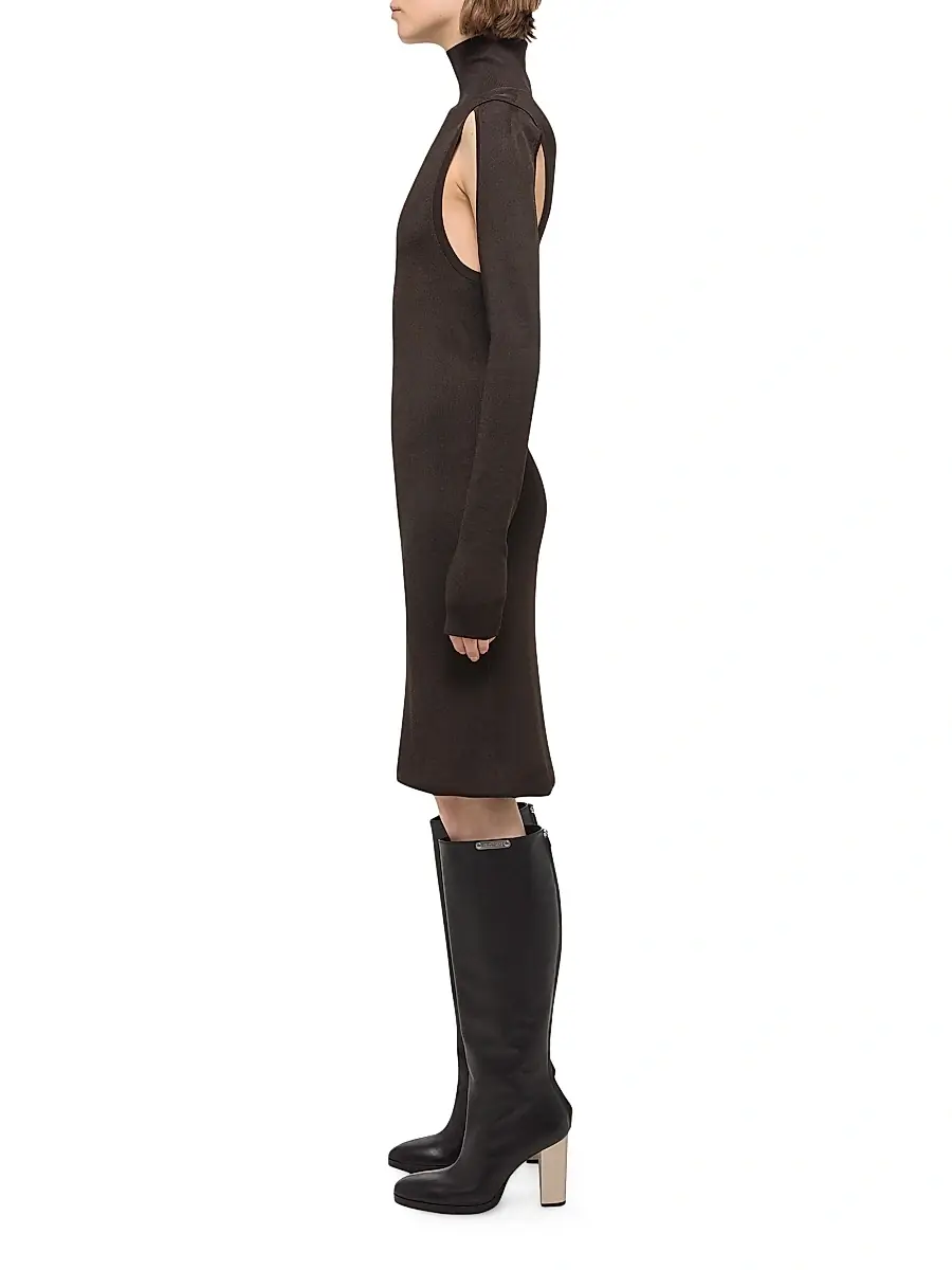 Helmut Lang Women's Air Cut-Out Turtleneck Dress | Thumbnail 5 Helmut Lang Women's Air Cut-Out Turtleneck Dress | Thumbnail 5