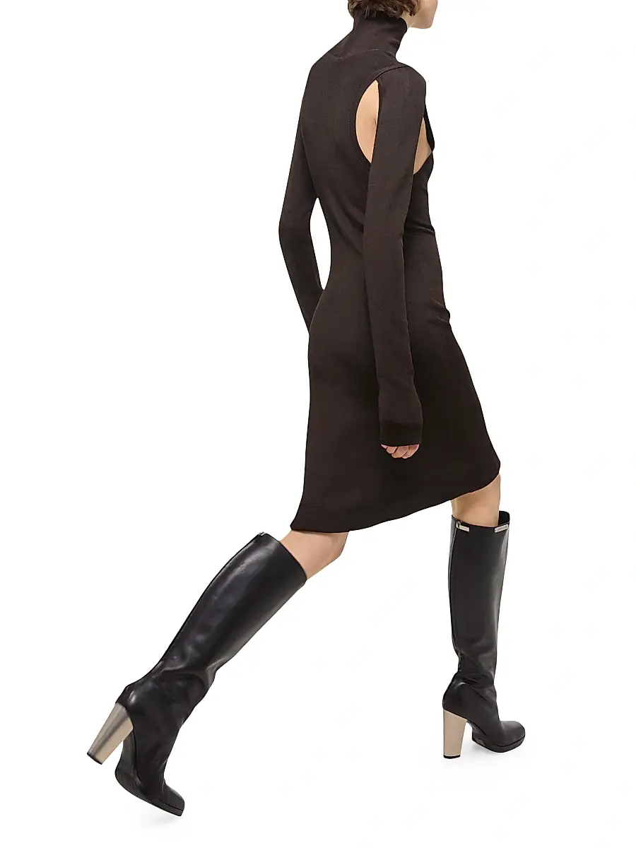 Helmut Lang Women's Air Cut-Out Turtleneck Dress | Thumbnail 7 Helmut Lang Women's Air Cut-Out Turtleneck Dress | Thumbnail 7