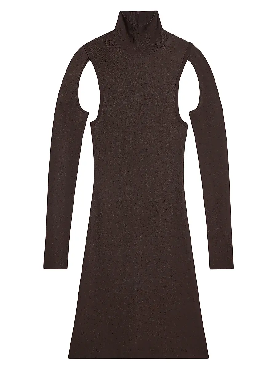 Helmut Lang Women's Air Cut-Out Turtleneck Dress