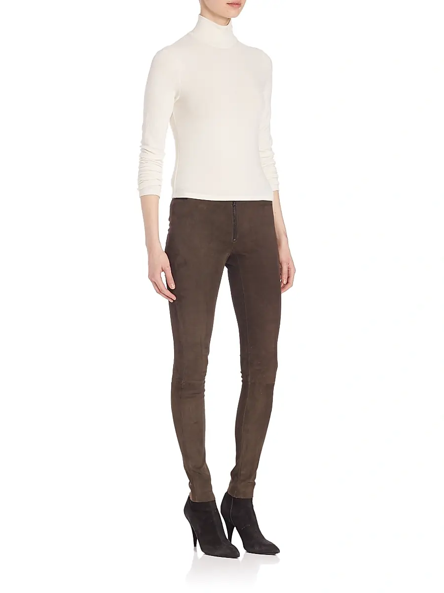 Alice + Olivia Women's Suede Legging Pants | Thumbnail 2 Alice + Olivia Women's Suede Legging Pants | Thumbnail 2