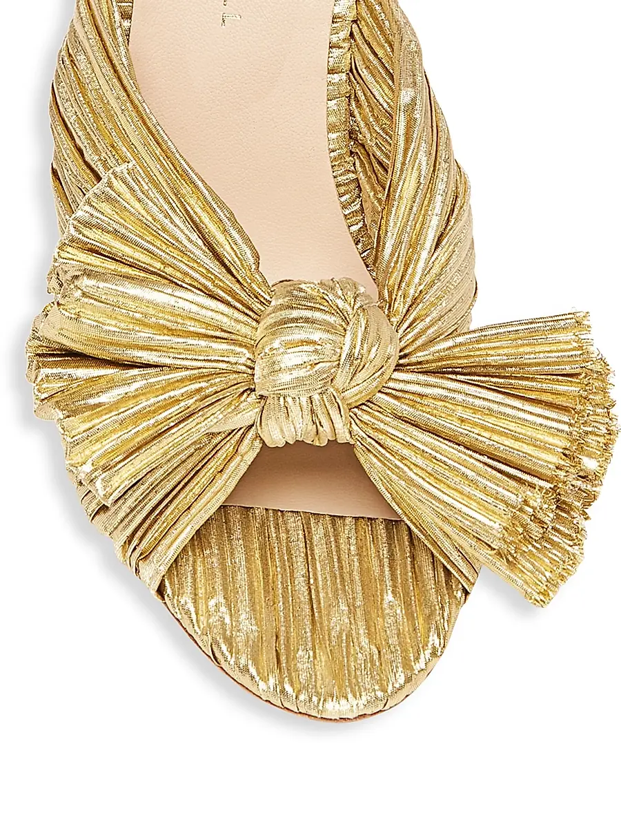 Loeffler Randall Women's Penny Knotted Metallic Mules | Thumbnail 3 Loeffler Randall Women's Penny Knotted Metallic Mules | Thumbnail 3