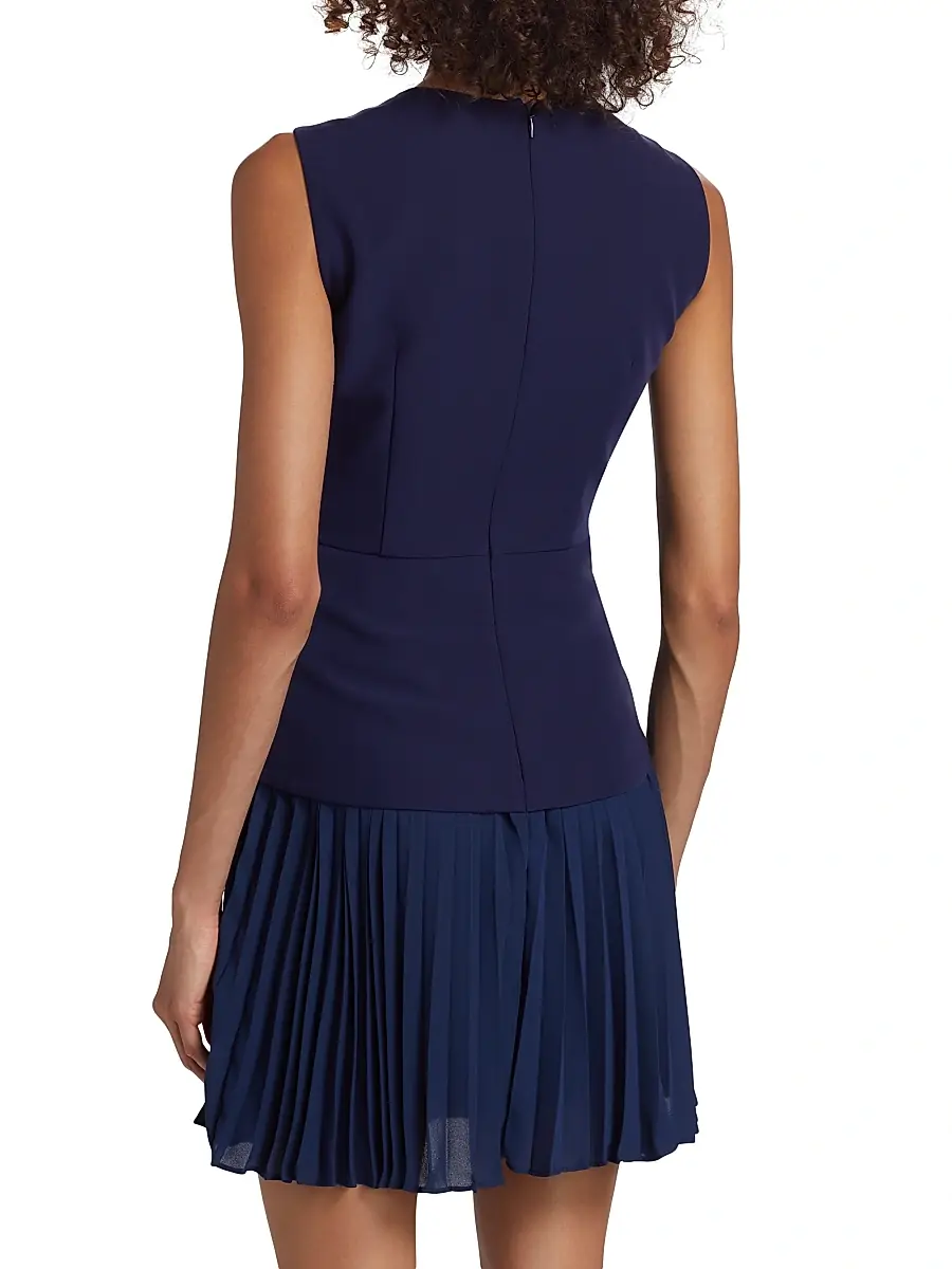 Milly Women's Haddy Pleated Minidress | Thumbnail 5 Milly Women's Haddy Pleated Minidress | Thumbnail 5